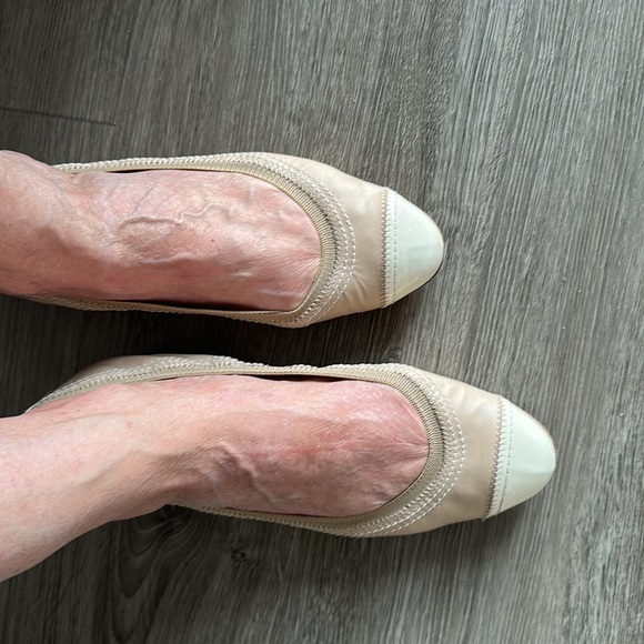 Chanel flats. Two tone (Beize/Cream) - Picture 6 of 8